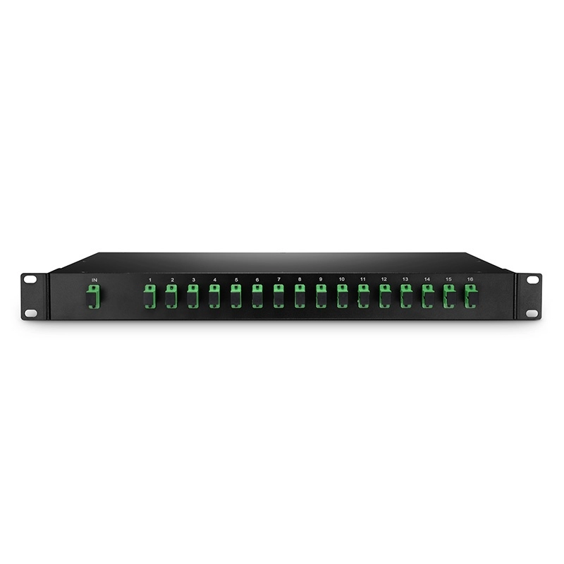 16-Channel 1x16 PLC optical cable splitter, 1U 19，