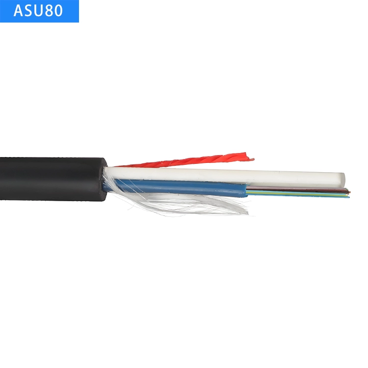 ASU80 1-12 Core ,Mini ADSS, Fiber Optical Cable,  G652D/G655